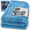 1200GSM Extra Thick Absorbent Microfibre Car Drying Towel, 60X40Cm