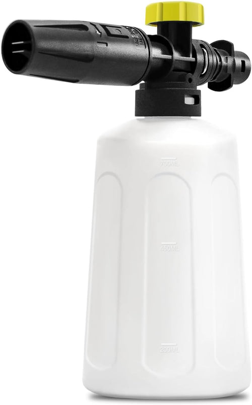 Snow Foam Lance 750Ml Pressure Washer Foam Cannon with Adjustable Nozzle, 180Bar Soap Dispenser PE Bottle Compatible with Karcher K-Serie K2 K3 K4 K5 K6 K7 Jet Washer for Car Cleaning