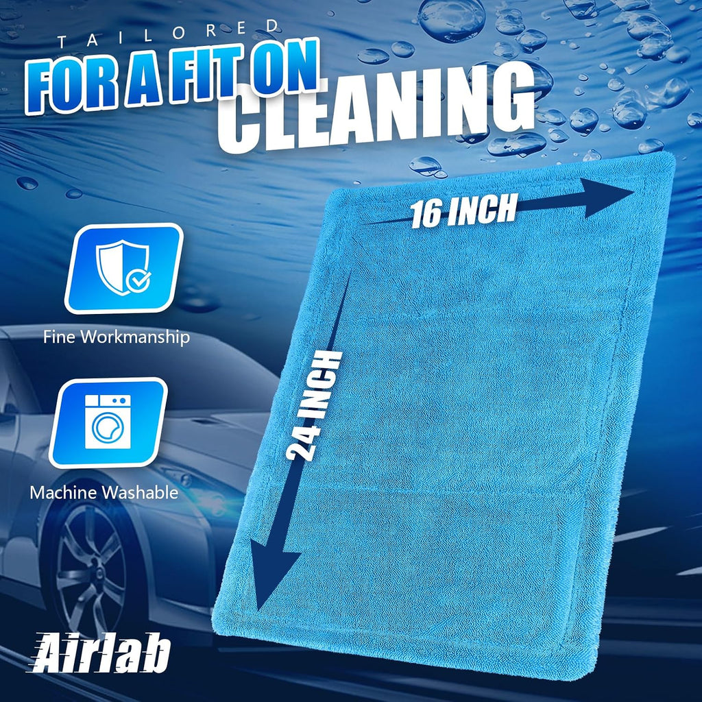 1200GSM Extra Thick Absorbent Microfibre Car Drying Towel, 60X40Cm