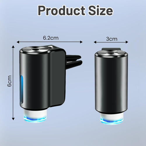 Smart Car Air Freshener - 3 Modes Car Diffuser Air Freshener with 3 Pcs Essential Oil, Rechargeable Wireless Vent Air Fresheners, Fragrance Diffuser Perfume Essentials for Cars Air Outlet