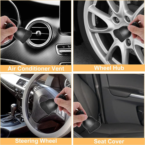 Car Interior Dust Brush Soft Bristles Detailing Brush Black